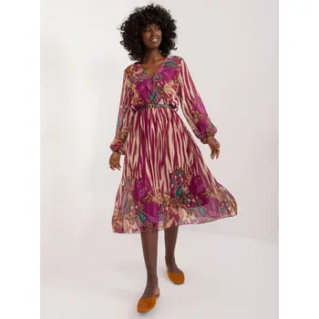 Dámské šaty Šaty DHJ SK 10536N 6.47 fialová jedna velikost