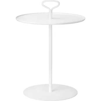 Zahradní stůl Blomus PORTER venkovní stolek průměr 42 cm bílý