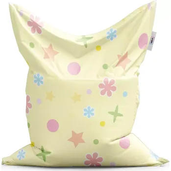 Sedací pytel Sedací vak Classic Květiny na žluté - Sablio - 150x100 cm