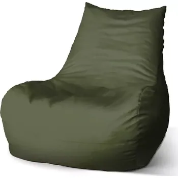 Sedací pytel Sedací vak Bean Vojenská zelená - Sablio - 60 x 70 x 70 cm