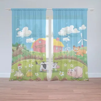 Záclona Sablio Záclony Farma: 2 ks - 150x250 cm - Sablio