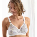 Podprsenka Coeur Croisé Classique Playtex® s potiskem květin, bez kostic potisk bílá 100E