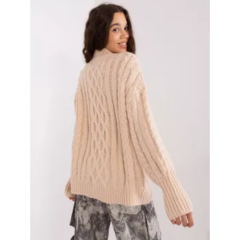 Dámský svetr Propojka AT SW 2363 2.30 světle béžová jedna velikost