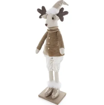 Vánoční ozdoba Vánoční dekorace CHRISTMAS 228 krémová / šampaňský (2ks)