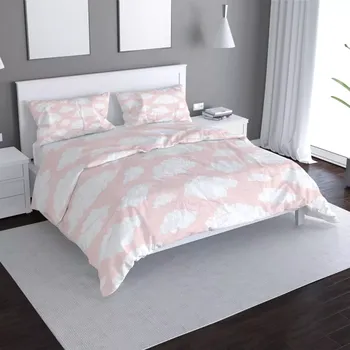 Povlečení Saténové povlečení Oblaka - Sablio - 140x200 / 90x70