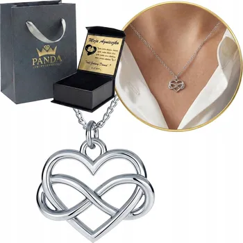 Náhrdelník Náhrdelník se srdíčkem Panda-Jewellery stříbrný ryzost 925, 45 cm