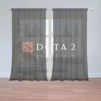 Záclona Sablio Záclony DOTA 2 Černá: 2 ks - 150x250 cm - Sablio