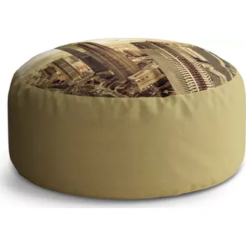 Taburet Sablio Kulatý taburet Circle Mrakodrapy 4: 38x48 cm - Sablio