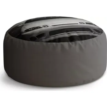 Taburet Sablio Taburet Circle Bílé sportovní auto: 38x48 cm