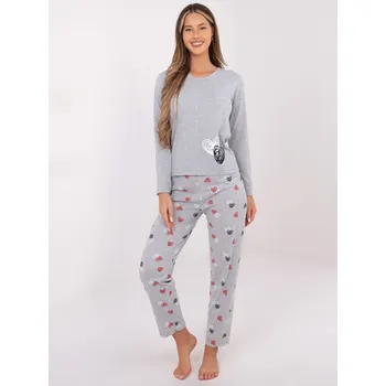 Pánské pyžamo Pyžamo DU PI FP 009.84 šedé XL