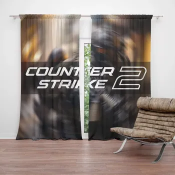 Závěs Sablio Závěsy Counter Strike 2 Voják: 2 ks - 140x250 cm - Sablio