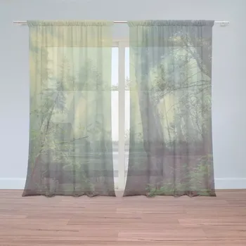 Záclona Sablio Záclony Temný les: 2 ks - 150x250 cm - Sablio