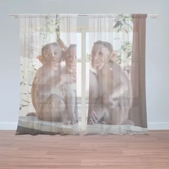Záclona Sablio Záclony Opičky: 2 ks - 150x250 cm - Sablio