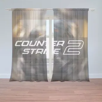 Záclona Sablio Záclony Counter Strike 2 Voják: 2 ks - 150x250 cm - Sablio