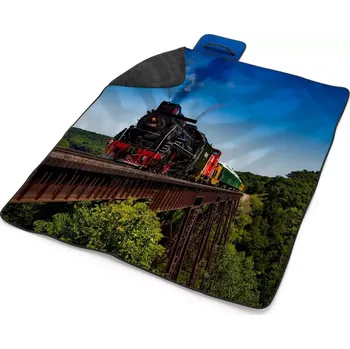 deka Sablio Plážová deka Vlak na mostě: 200x140 cm