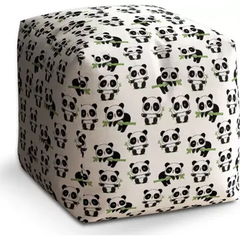 Taburet Sablio Taburet Kostka Pandy s větvičkou: 40x40x40 cm - Sablio