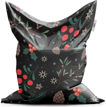 Sedací pytel Sablio Sedací vak Classic Sváteční les - 200x140 cm