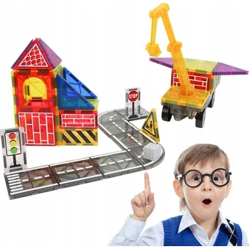 ostatní stavebnice STAVEBNICE MAGNETICKÉ KOSTKY PRO DĚTI 40 dílů