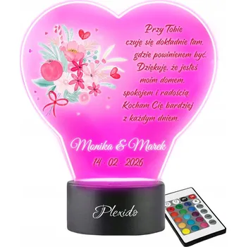 Lampička Noční lampa Plexido vícebarevná