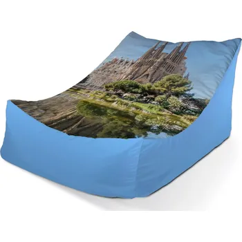 Sedací pytel Sedací vak Lounge Barcelona Sagrada Familia - Sablio - 80 x 95 x 50 cm