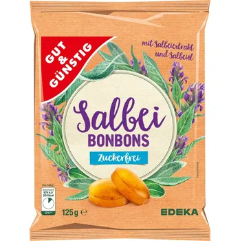 Bonbon G&G Šalvějové bonbóny bez cukru 125g