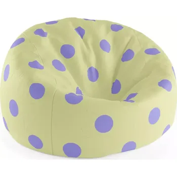 Sedací pytel Sablio Sedací vak Cocoon Fialové tečky - 75 x 45 x 35 cm