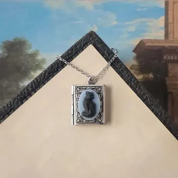 Náhrdelník Gotický náhrdelník s přívěskem kočka vintage | šperk - Styl 3