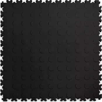 Dlažba Černá plastová PVC zátěžová dlažba Fortelock Industry ECO Premium 2040 (penízky) - 51 x 51, 77880300