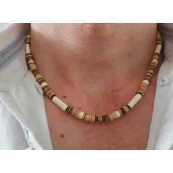Náhrdelník Pánský korálkový náhrdelník | šperk - A7