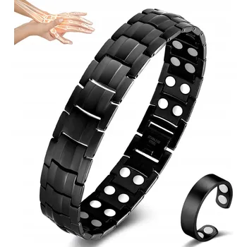 Náramek MAGNETICKÝ NÁRAMEK ZDRAVOTNÍ DÁMSKÝ STŘÍBRNÝ NEREZOVÁ OCEL PREMIUM