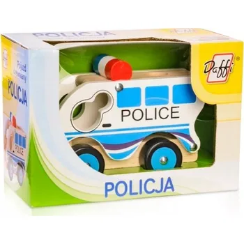 Obraz Dřevěné auto - policie Kolektivní práce