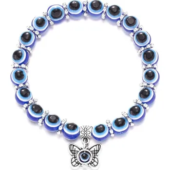 Náramek Turecké oko korálkový náramek unisex | šperk - 2