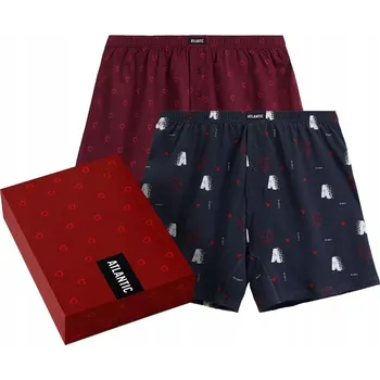 Boxerky Pánské boxerky ATLANTIC 2GMB-012 2BALENÍ bavlna volné - XXL