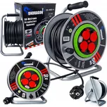 M PRODLUŽOVACÍ KABEL BUBNÍK STAVEBNÍ ZAHRADNÍ 50M 3x2,5 KABEL NA KOVOVÉM BUBNU