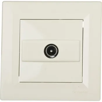 Elektrická zásuvka Anténní zásuvka nástěnná Schneider Electric béžová