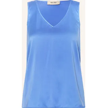 Dámská halenka Mos Mosh Dámský Halenkový Top Mmastrid Z Hedvábí, modrá, 40