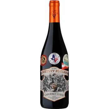 Víno Kristovy poklady - Cabernet Cubin, 2023, pozdní sběr, suché, Krist, 0,75l