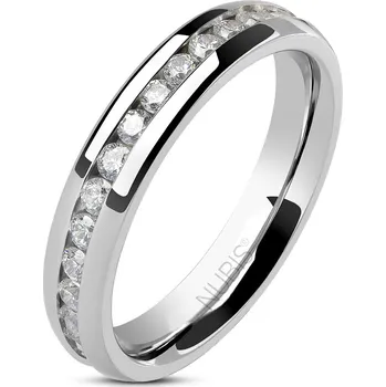 Prsten NUBIS® NSS1004 Dámský prsten se zirkony - velikost 54 - NSS1004-54