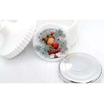 Dekorativní magnet Mé srdce je jenom tvé, magnetka průměr 58 mm, 1 kus