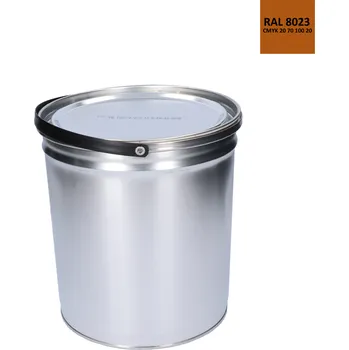 Lak na dřevo Barva antikorozní polomatná na zinek 5 kg oranžovo-hnědá