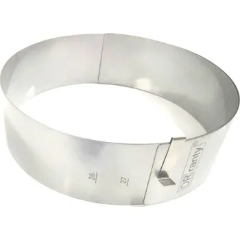 Forma na pečení Nastavitelná forma kruhová 26-34 cm (výška 8cm) - DR ranty