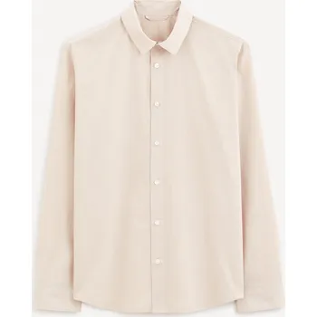 Celio Bavlněná košile Fames 1128825 Béžová XXL