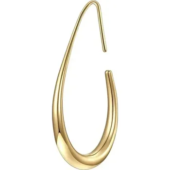 Náušnice Minimalistická oválná ocelová náušnice | módní šperky - 1ks GD , 20x30mm