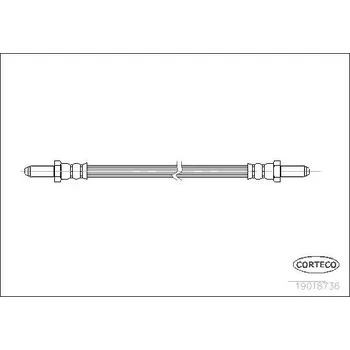 Brzdová hadice Brzdová hadice CORTECO 19018736