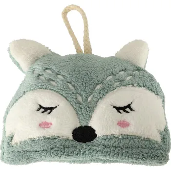 Dětský ručník do školky 42x25cm modrá liška