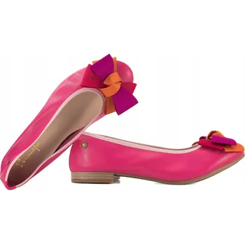 Dámské baleríny MACIEJKA P6801-15/00-0 BALERÍNKY POLOBOTKY BALERÍNY KOŽENÉ růžové 40 Růžová
