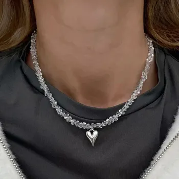 Náhrdelník Jemný boho náhrdelník srdce | dámský šperk - N0526-2