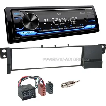 Audio Autorádio BMW E46 1998-2003 JVC KD-X382BT Bluetooth s instalační sadou