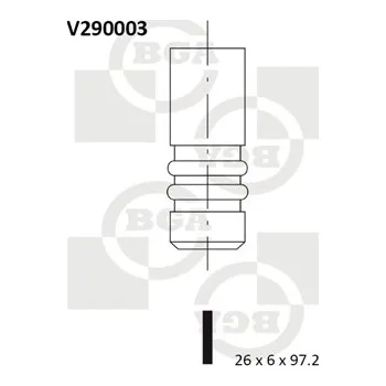 Rozvod motoru Výfukový ventil BG Automotive V290003