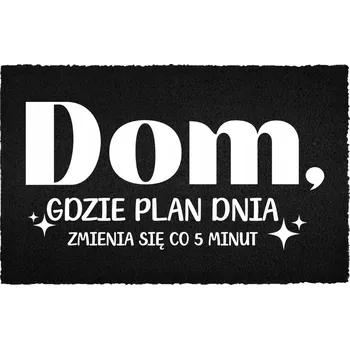 Rohožka Vstupní rohožka 40x60 cm černá kokosová - Domov, kde je plán